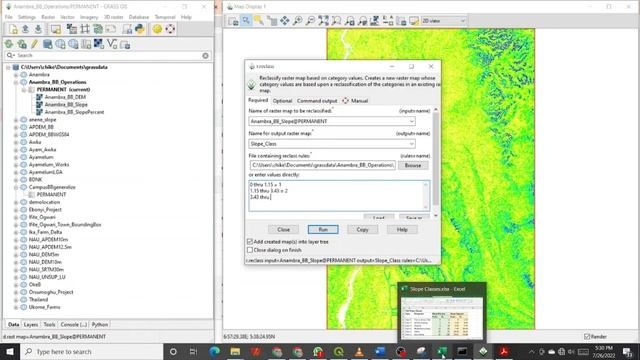 7.3 Slope Classification in GRASS GIS смотреть онлайн