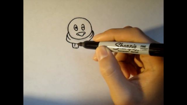 How To Draw A Cartoon Penguin|Step By Step| Tutorial смотреть онлайн