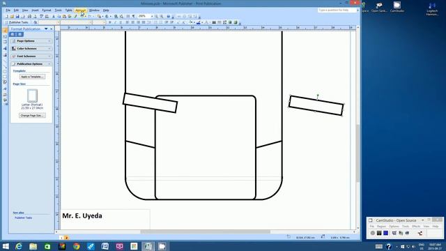Using Microsoft Publisher to Draw a Minion Part 2 смотреть онлайн