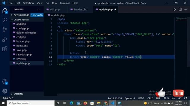DBMS CRUD Application system Project: Update Record Tutorial 06! смотреть онлайн