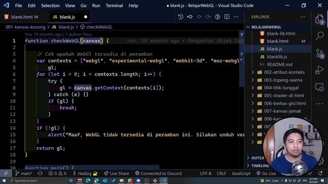 Belajar WebGL 001: Kanvas Kosong смотреть онлайн