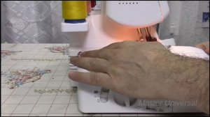 Оверлок. Brother 1034D. Регулировка длины и ширины стежка.Часть3.Видео №25.