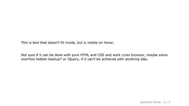 jQuery : Automatically add "..." if text extends certain width, but show it on hover? смотреть онлайн