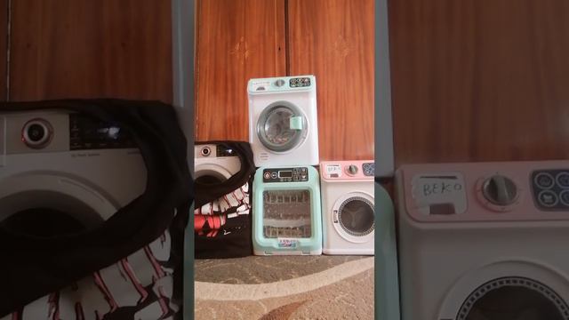 TOY WASHING MACHINE BOSCH VS ZANUSSI VS BEKO смотреть онлайн