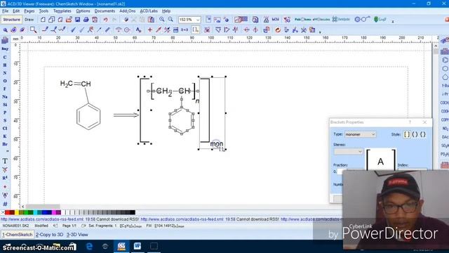 ChemSketch - Polimer Adisi смотреть онлайн
