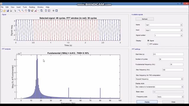 Анализ сигналов методом быстрого преобразования Фурье в Matlab/Simulink смотреть онлайн