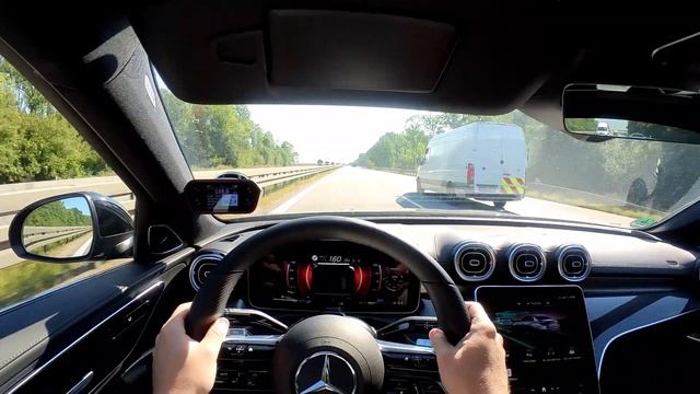2021 Mercedes-Benz C300d (265HP) | TOPSPEED on German Autobahn | CarPerformance Media смотреть онлайн