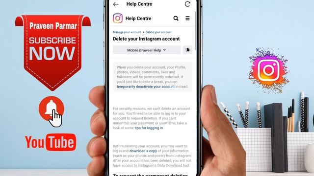 Instagram Account Delete Kaise Kare Permanently | Instagram I'd delete kaise kare | how to delete смотреть онлайн