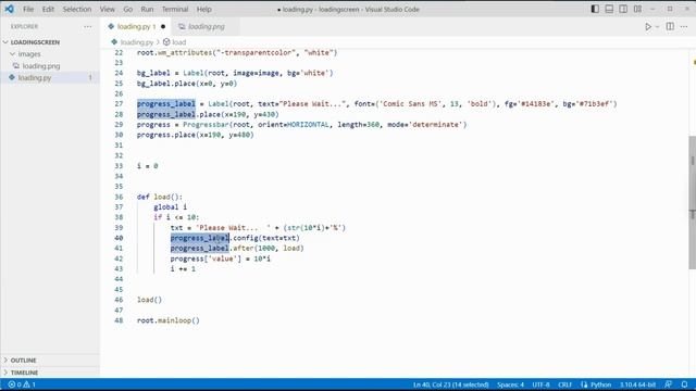 Python Tkinter Loading Screen - Splash Screen смотреть онлайн