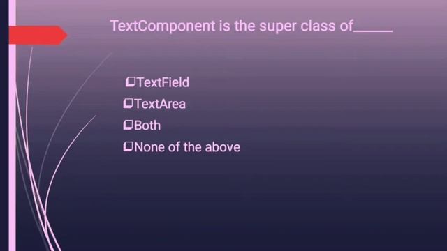 MCQ SERIES ON AWT IN JAVA смотреть онлайн