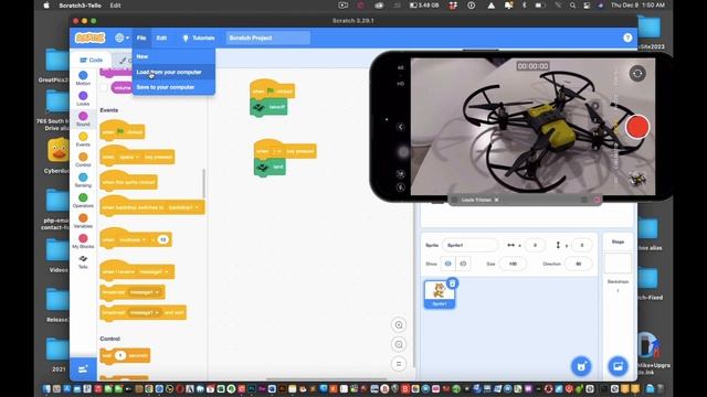 Scratch3-Tello -  Control Tello Drone Using Scratch 3.0
