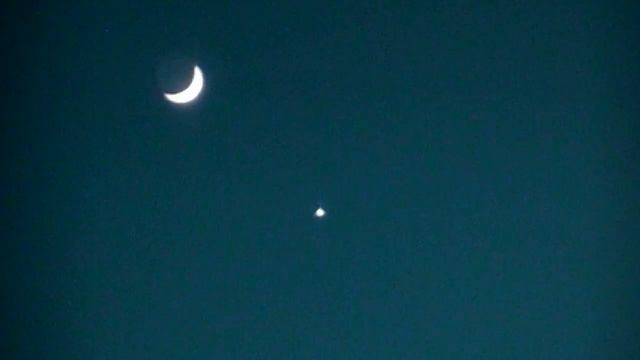 Венера и Луна. Весенний вечер. смотреть онлайн