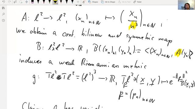 Infinite-dimensional geometry 4 2.: The geodesic distance of a Riemannian manifold смотреть онлайн