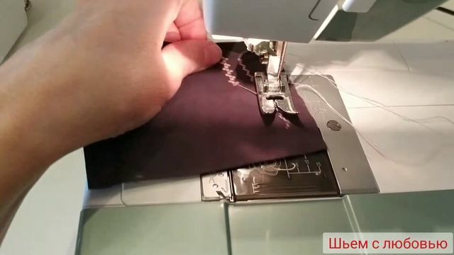 Декоративная строчка на бытовой машине.Decorative stitching on a household machine. смотреть онлайн