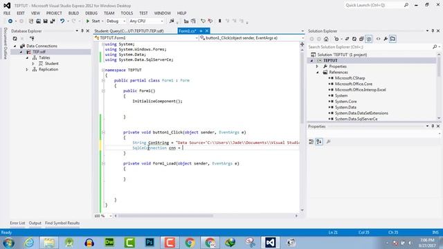 117 - How To Check DataBase Connection in C# Windows Form смотреть онлайн