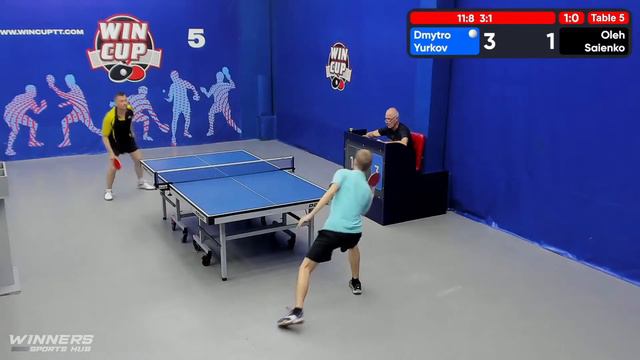 11:30 Юрков Дмитрий 3-0 Саенко Олег стол 5 ЮГ-2 06.07.22 смотреть онлайн