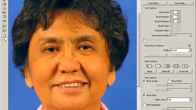 Коррекция фотопортрета в Photoshop. Инструмент "Liquify" смотреть онлайн