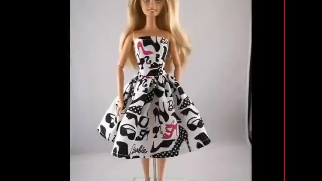 Как сшить ЛЕТНЕЕ ПЛАТЬЕ для Барби! How to sew a SUMMER DRESS for Barbie! смотреть онлайн