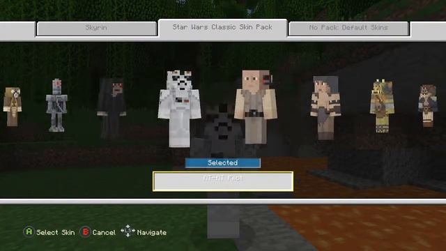 Minecraft Star Wars Classic Skin Pack showcase (Xbox One) смотреть онлайн