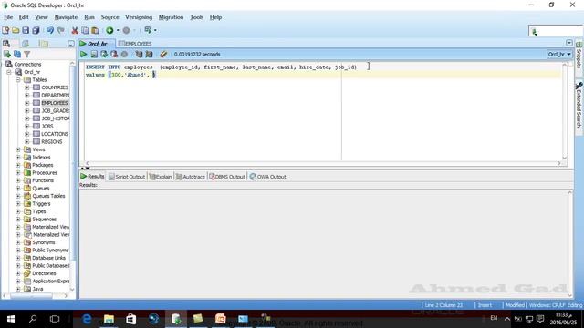 023- oracle sql Arabic Course DML- Insert اوراكل ديفلوبر смотреть онлайн