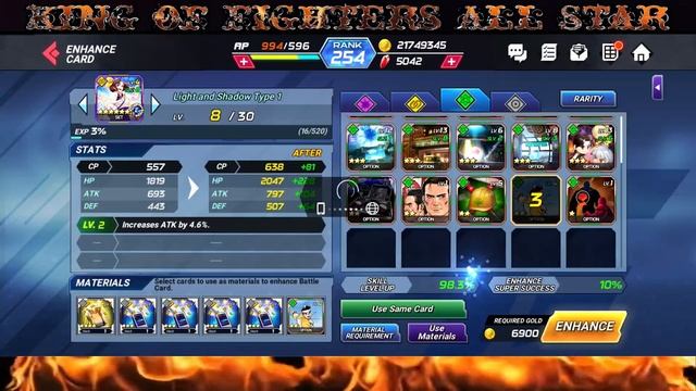 How I manage and max cards! King of Fighters All Star смотреть онлайн