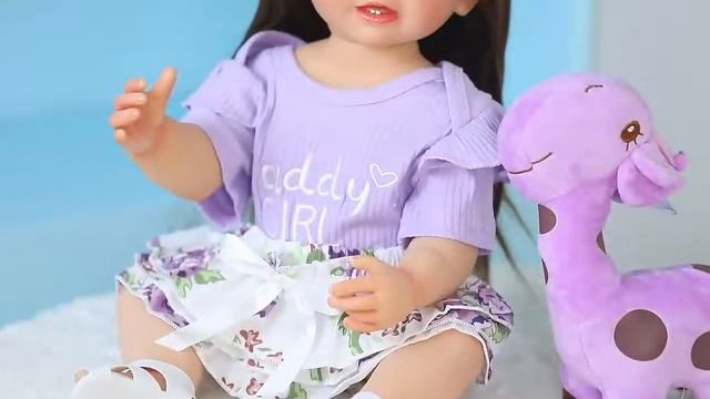 Кукла Реборн виниловая 55см в пакете (FA-001) смотреть онлайн