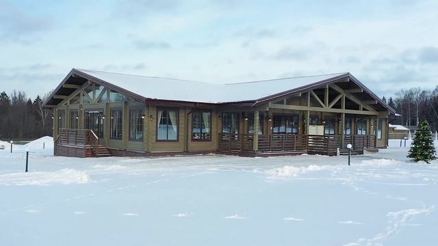 Ресторан из клееного бруса по проекту "Лепота" смотреть онлайн