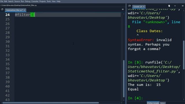 173. Staticmethod and Filter Function in Python with Example Code || Python Built-in Functions-10 смотреть онлайн