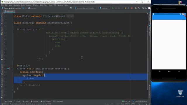 Flutter: Mutation Query to GraphQL смотреть онлайн