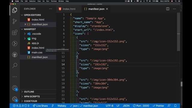 Build a Real PWA Web Manifest File смотреть онлайн