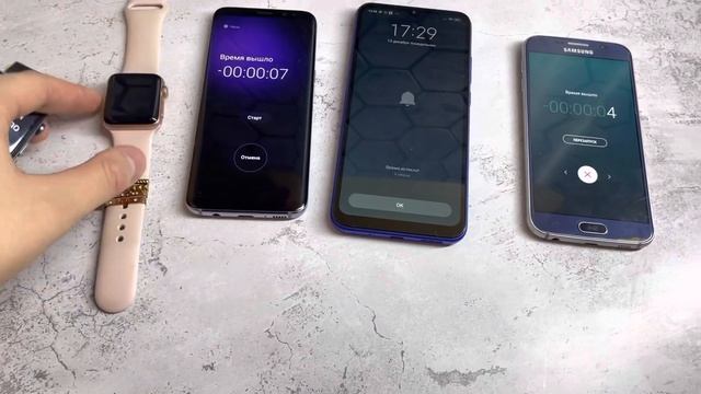 Apple Watch 3 42mm & 38mm Alarm Clock Samsung Timer o Clock Redmi xiaomi смотреть онлайн