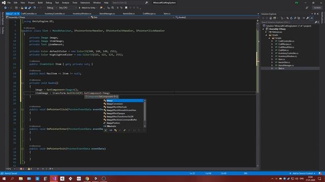 Minecraft Система Крафта на Unity смотреть онлайн