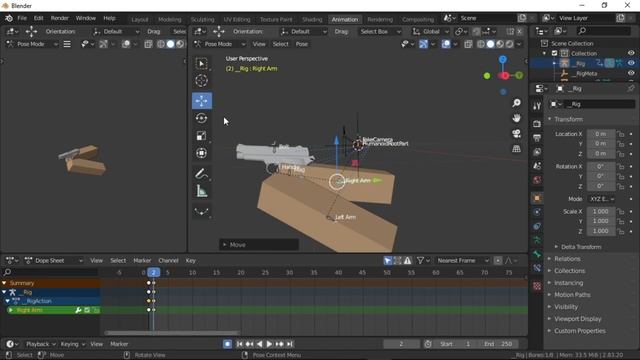 How to make animation in Blender 2023! "FE GUN KIT" #roblox смотреть онлайн