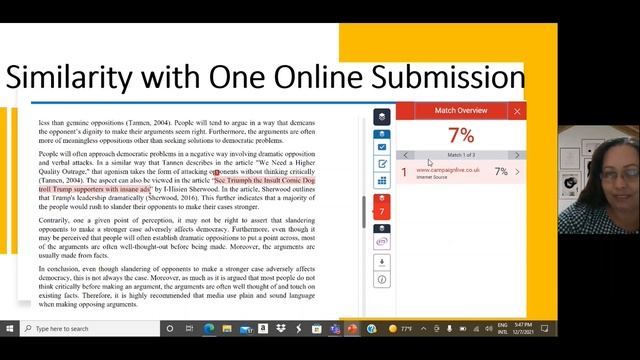 Interpreting Similarity from Turnitin Reports смотреть онлайн