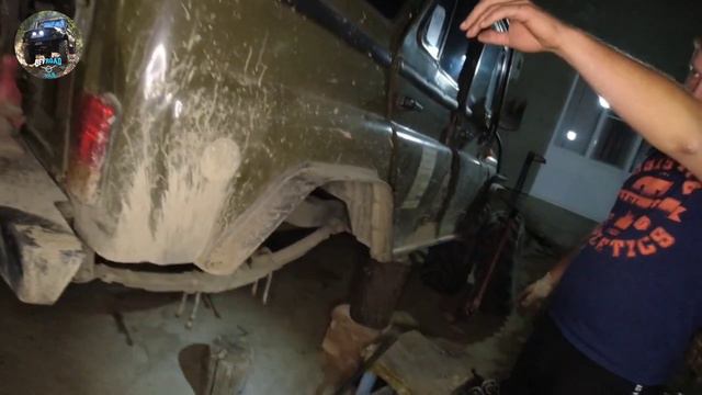 🔴ВОЕННЫЙ МОСТ РЕМОНТ БОРТОВОЙ МОСТА. УАЗ #max4x4krd смотреть онлайн