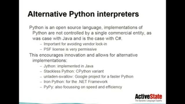 ActiveState Webinars: Python - The Programmer's Lingua Franca смотреть онлайн
