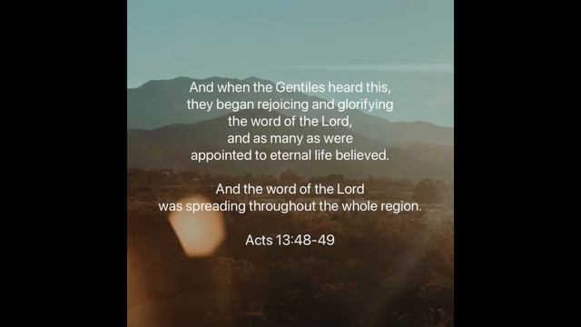 Acts 13:48-49 ESV Memory Verse Song смотреть онлайн