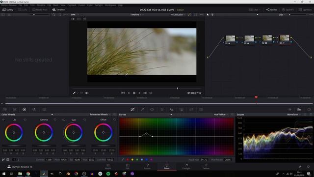 Davinci Resolve | Hue vs Hue Curve смотреть онлайн