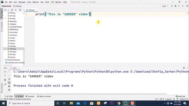 python character and string (part-1) || python bangla tutorial смотреть онлайн