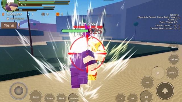 Dragon Blox #13 - VS Baby Veggy in SSJ 2 Status [ROBLOX] смотреть онлайн