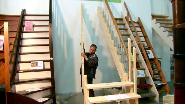 Как сделать и собрать прямую деревянную лестницу и недорого смотреть онлайн