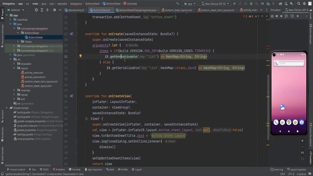 Bottom Sheet Complete Tutorial Kotlin Android Studio смотреть онлайн