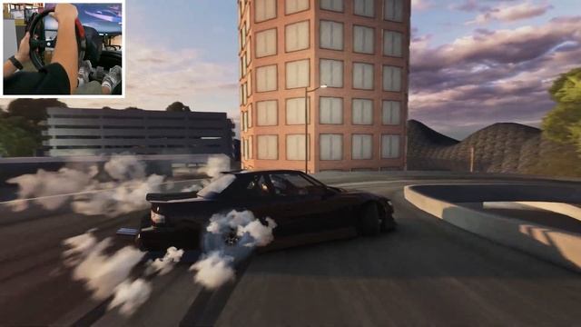 FREESTYLE Drifting Silvia S13 at an Industrial Area｜Assetto Corsa｜Thrustmaster T-GT Gameplay смотреть онлайн