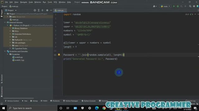 Make Random Password And String Generator #python #pycharme #pythonrandom смотреть онлайн