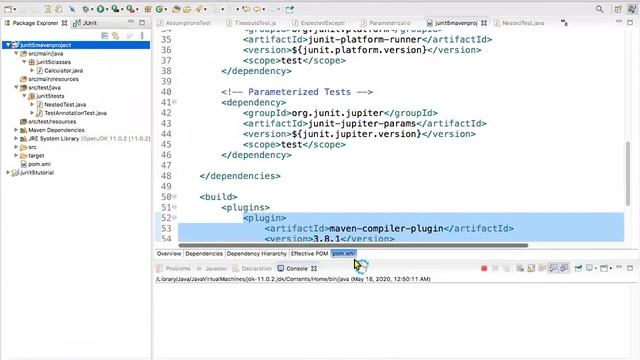 16. JUnit5 Basics - Execute JUnit5 Tests Using Maven | How to run JUnit5 Tests |Running JUnit5 Tes смотреть онлайн