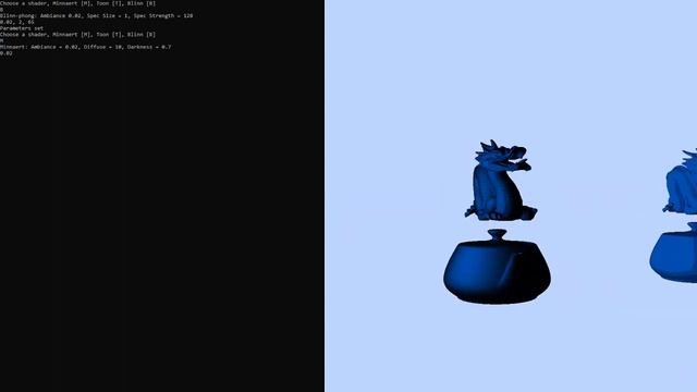 Blinn Phong, Minnaert and Toon GLSL Shaders смотреть онлайн