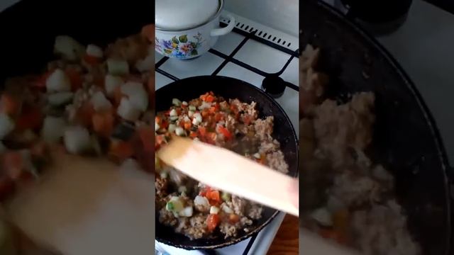 Рецепт: фарш из индейки, тушеный с овощами и грибами смотреть онлайн
