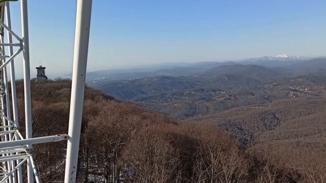 Самая высокая точка побережья в Сочи-гора Ахун./С колеса обозрения - лучшие виды Кавказского хребта смотреть онлайн
