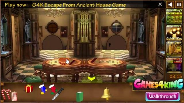 G4K Happy Christmas Santa Escape walkthrough Games4king.. . смотреть онлайн