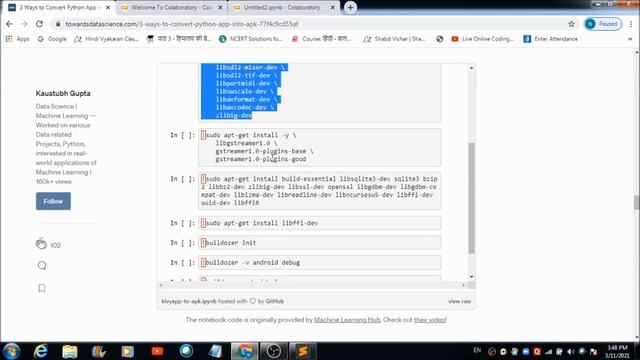 Converting Python Kivy to Android APK using Google Colab смотреть онлайн